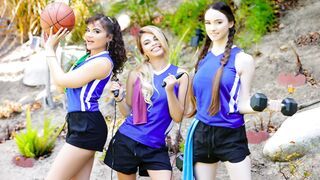 TeamSkeet - Three Little Big Ass Friends Share Dick To Be on the Team