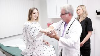 Gorgeous Teen Ailee Anne Threesome With Her Perv Doctor and Assistant