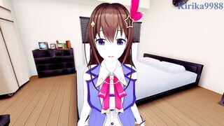 Tokino Sora and I have intense sex in the bedroom. - Hololive VTuber POV Hentai