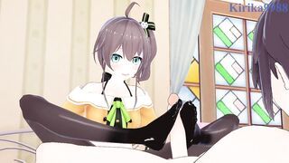 Natsuiro Matsuri and I have intense sex in the bedroom. - Hololive VTuber Hentai