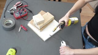 She builds a FUCK MACHINE A-Team style and fucks it to orgasm - 80's/90's Montage