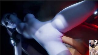 Bald Pussy Widowmaker Gets Her Cunt Fucked, Tight Ass Juno Gets Anal Creampied