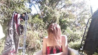 showering outside part 2
