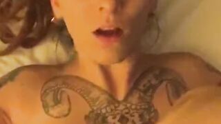 DreadHead - Raven Lee takes BBC - Cream Pie - Natural Tits