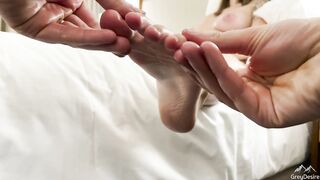 POV: Massaging My Feet at 8 Months Pregnant | Grey Desire