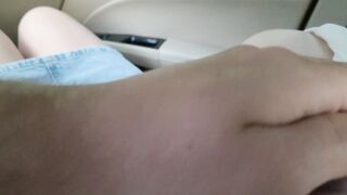 I Let Stranger touch My Big Tits in the Car