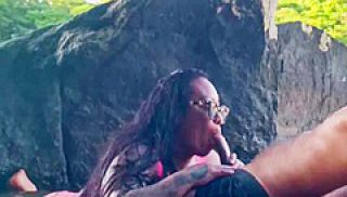 Trailer - Being Fucked By Her Lover In The River In Public And He Came In My Mouth