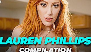 GIRLSWAY - HOT REDHEAD LAUREN PHILLIPS COMPILATION! SQUIRTING, ROUGH FINGERING, GROUP SEX, &amp; MOR