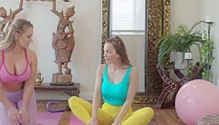 Blonde Yoga Instructor Cali Carter Fucks He
