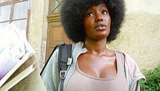 Czech Streets 152: Quickie with Cute Busty Black Girl